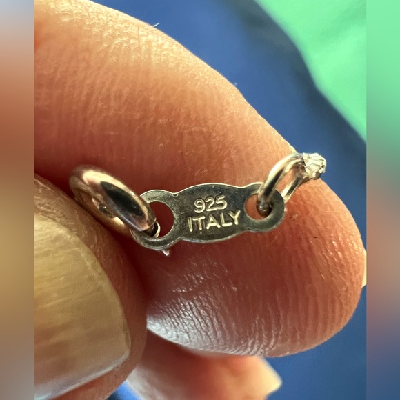 Baltic Amber Pendant Necklace Open Backed Teardrop 18” Chain .925 Silver EUC - Picture 11 of 12